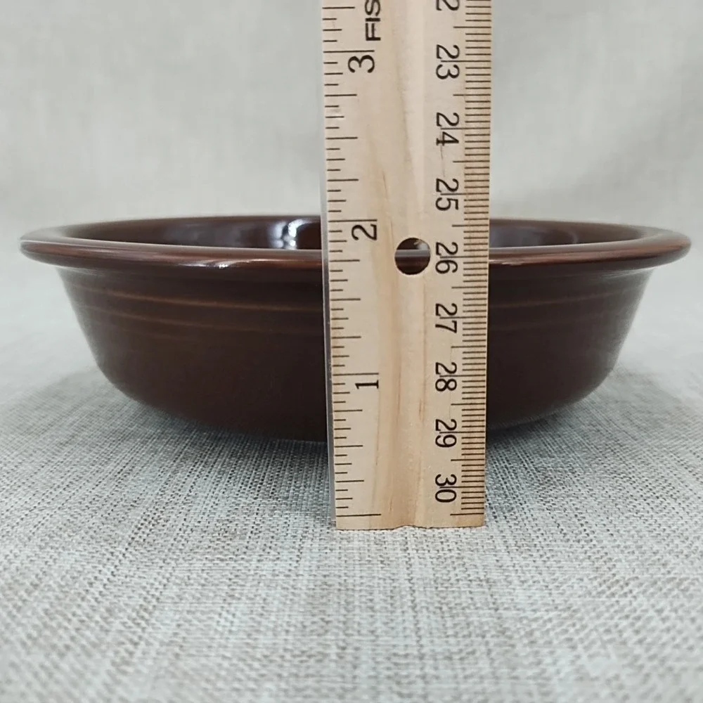 Fiesta Retired Chocolate Classic Rim Cereal Bowl 6 7/8